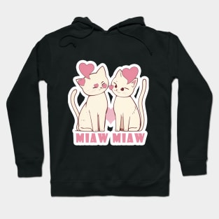 Kitty Butt-wiggle Cat Love Design Hoodie